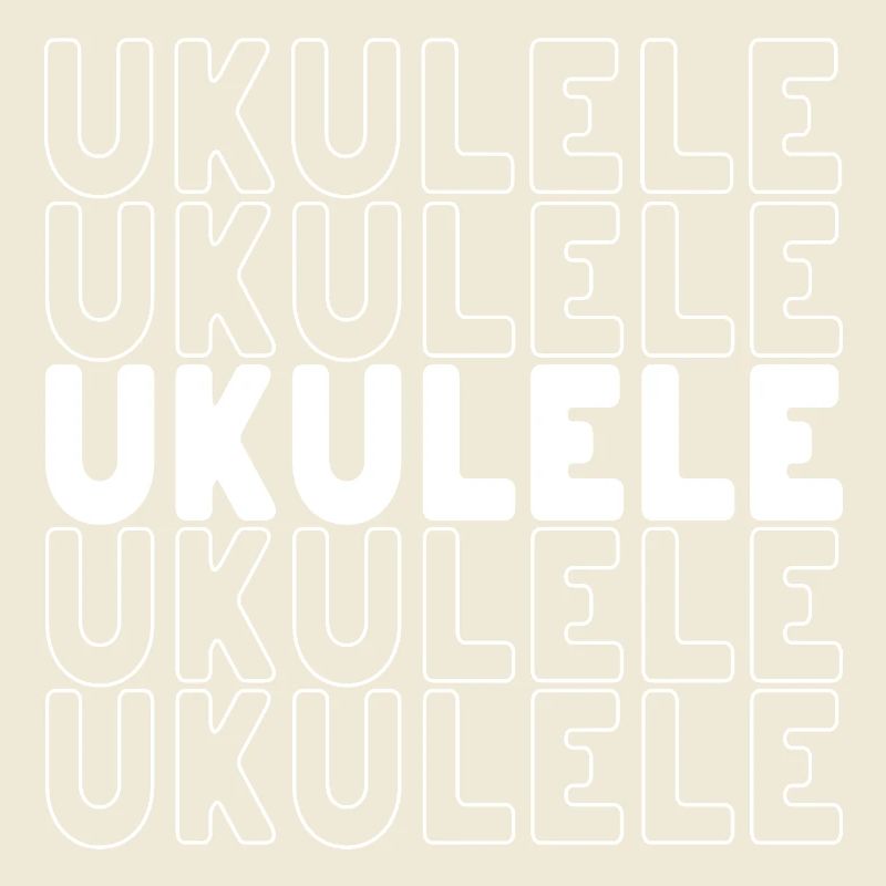 Ukulele typography