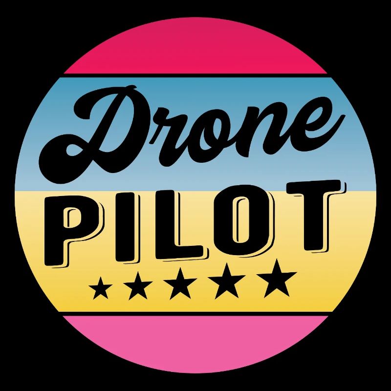 Drone Pilot Drohnenpilot Gradient Badge