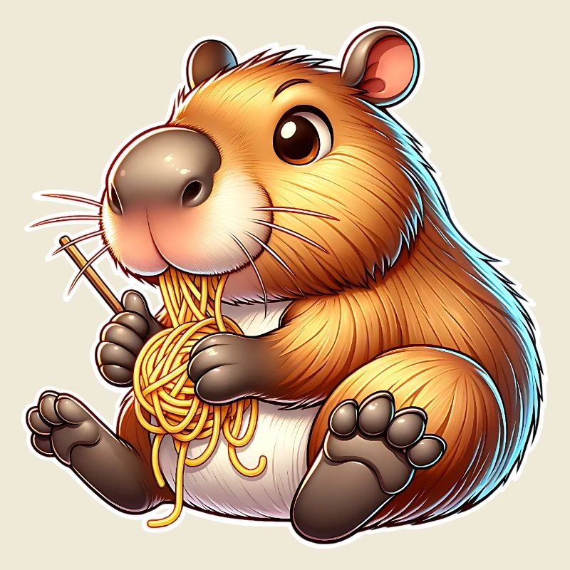 Pâtes à capybara