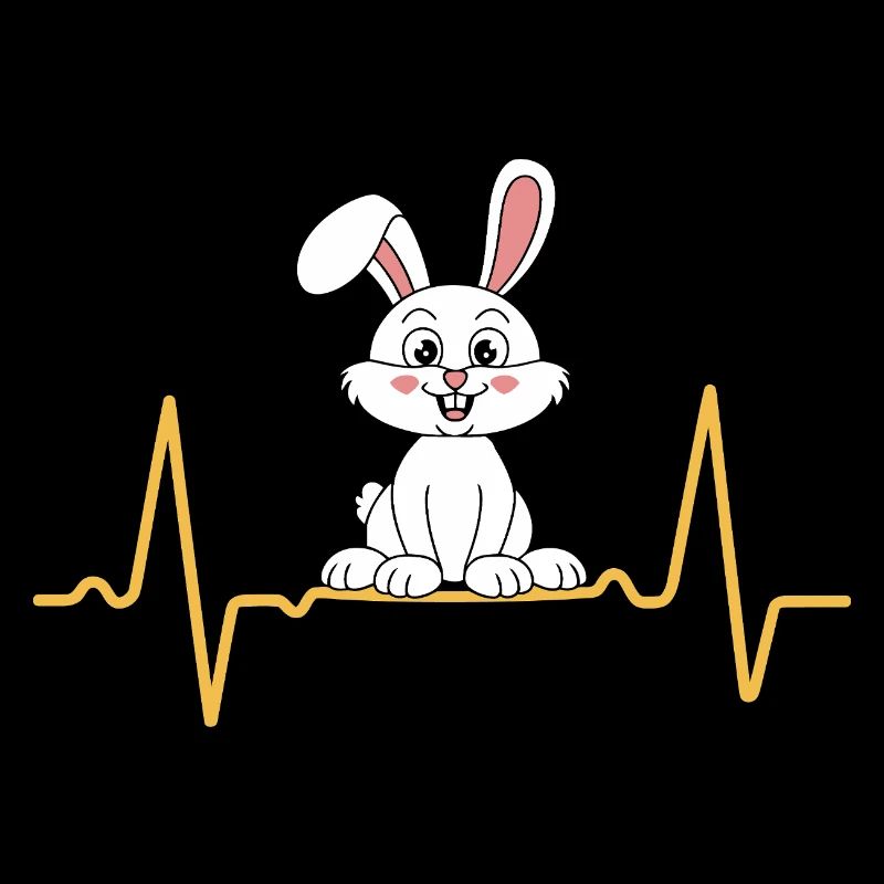 Rabbit Heartbeat Love Eared Bunny