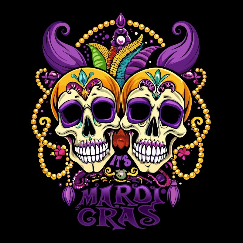 Mardi Gras - Carnival - Skull - Gift