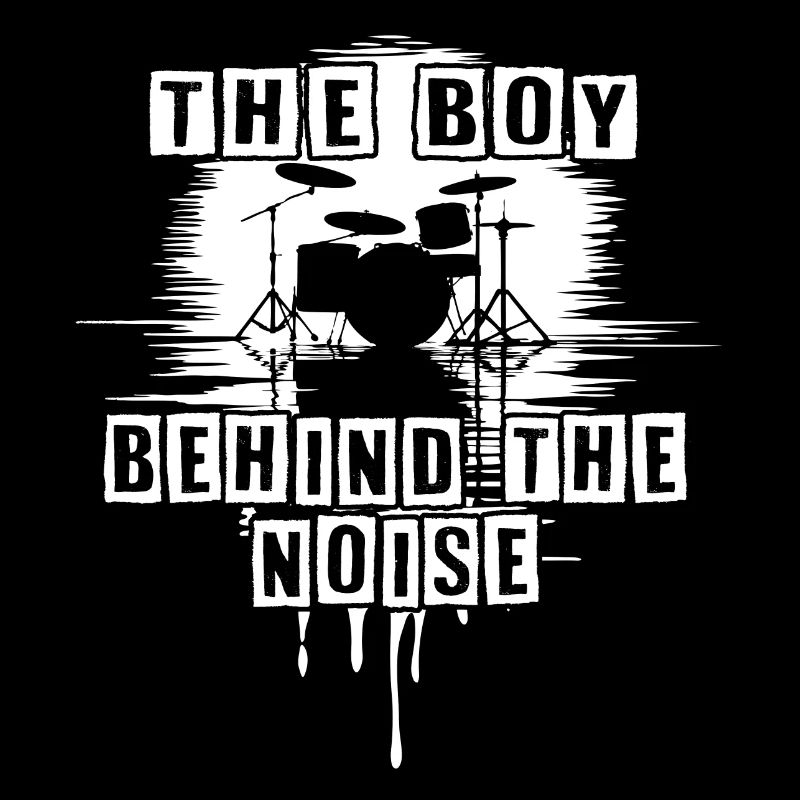 Drummer Boy Schlagzeuger Drumset Silhouette