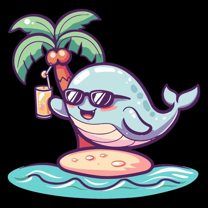 Whale Summer Beach Vacation