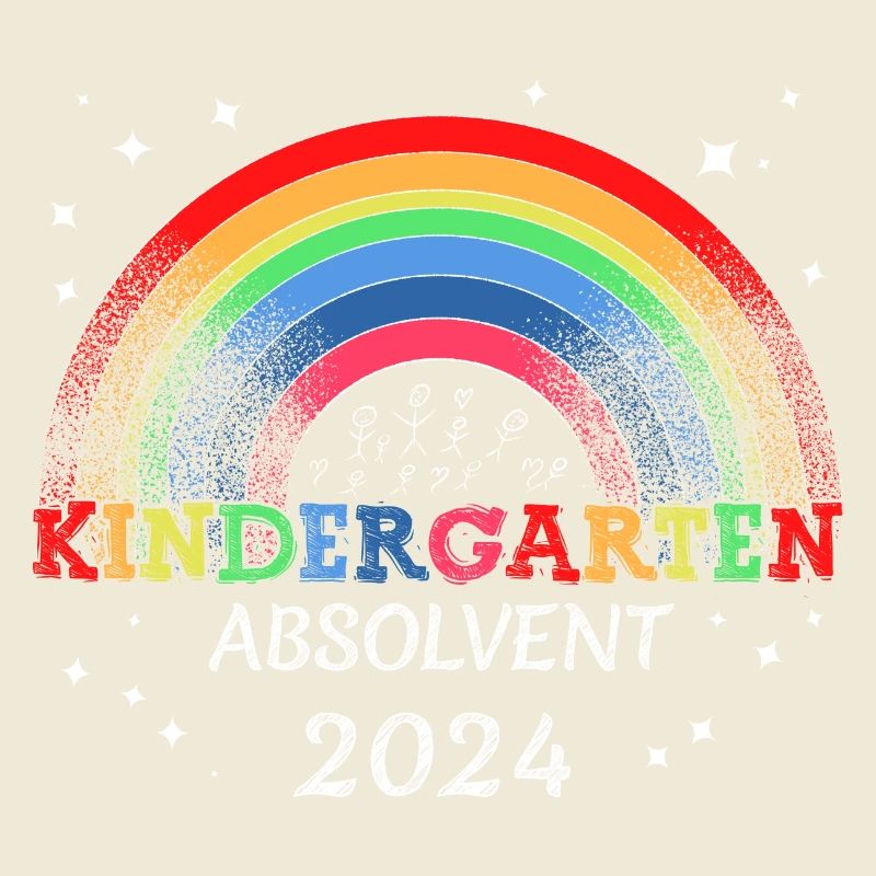 Kindergarten Absolvent 2024 Regenbogen Einschulung