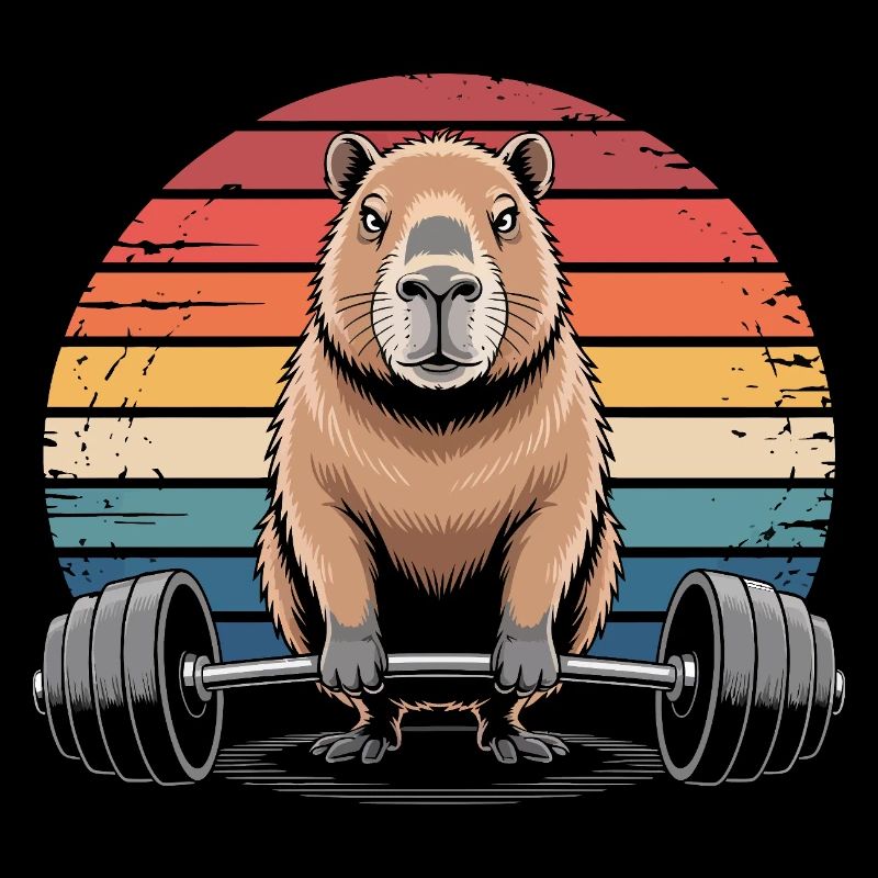 Capybara Gewichtheben