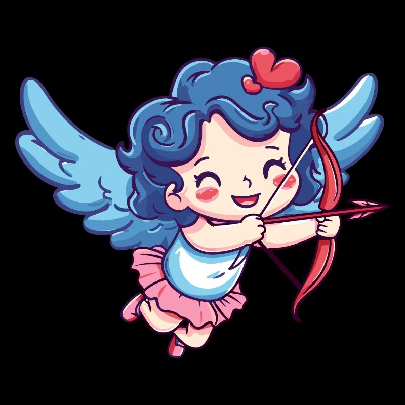 Ange arc et flèche Cupidon Saint-Valentin