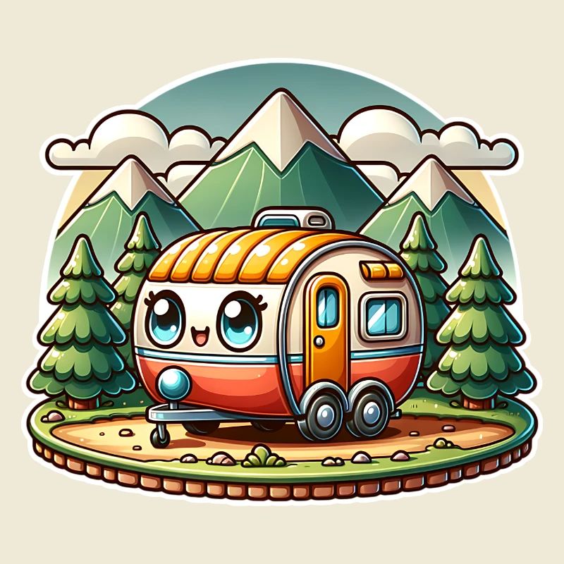 Camping Camper Wohnwagen Kinder