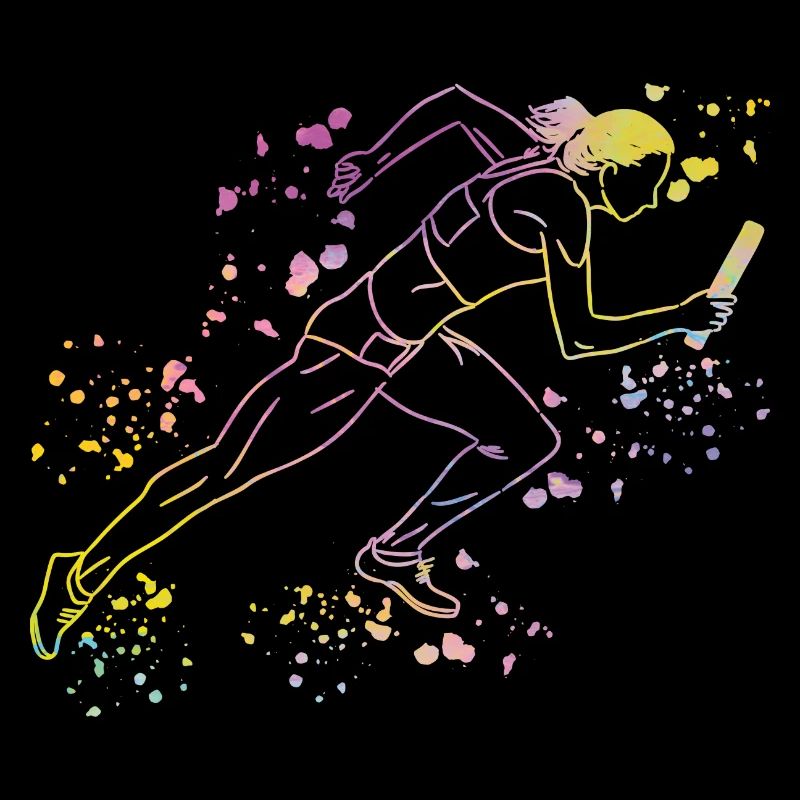 Coureur de relais, Course de relais, Course de relais, Course de relais