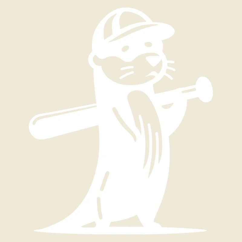Silhouette de Baseball de loutre