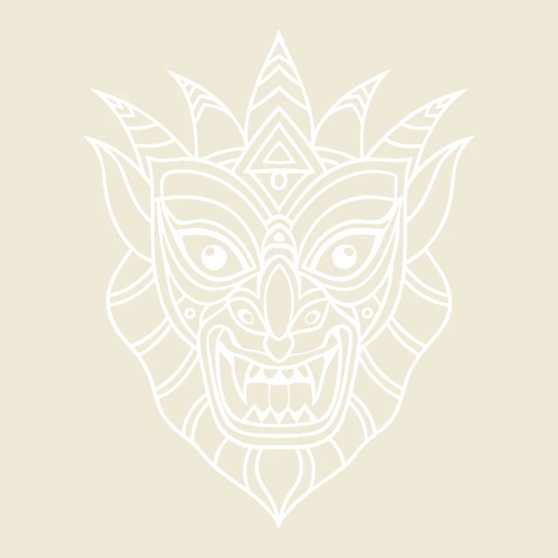 Un masque tribal complexe