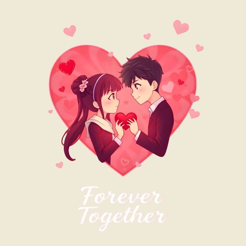 Anime Valentinstag Design