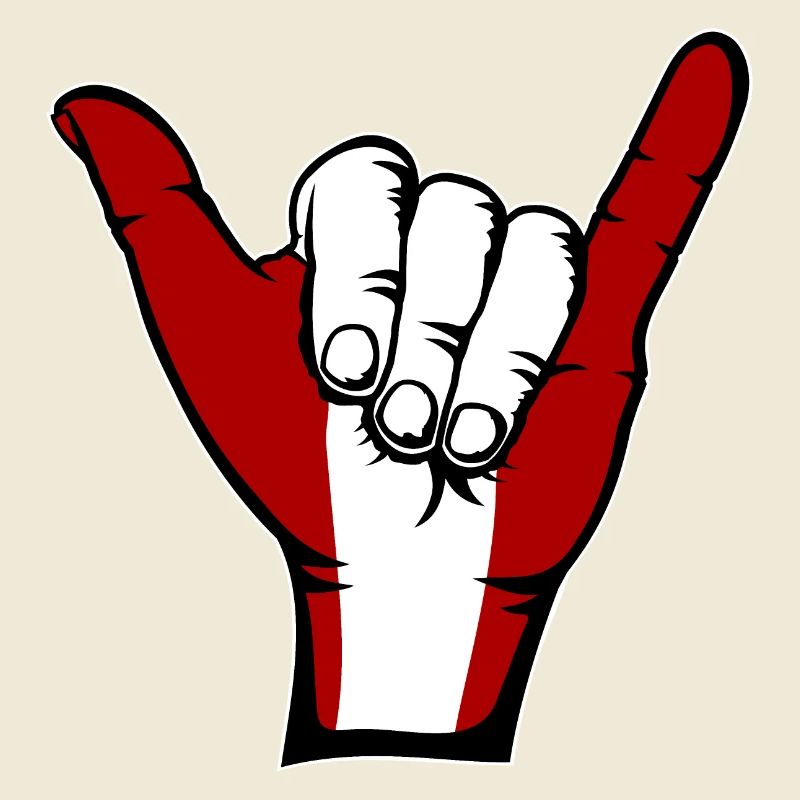 Drapeau du Pérou Symbole de surf