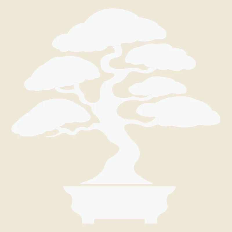 Zen Bonsai Silhouette