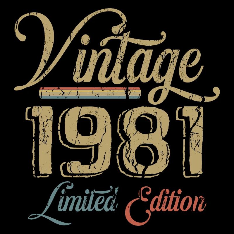 Vintage 1981 Édition limitée Naissance Millésime 1981