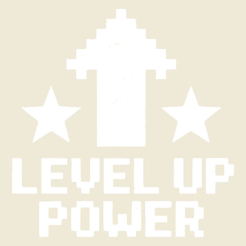 Level Up Power Pixel Art