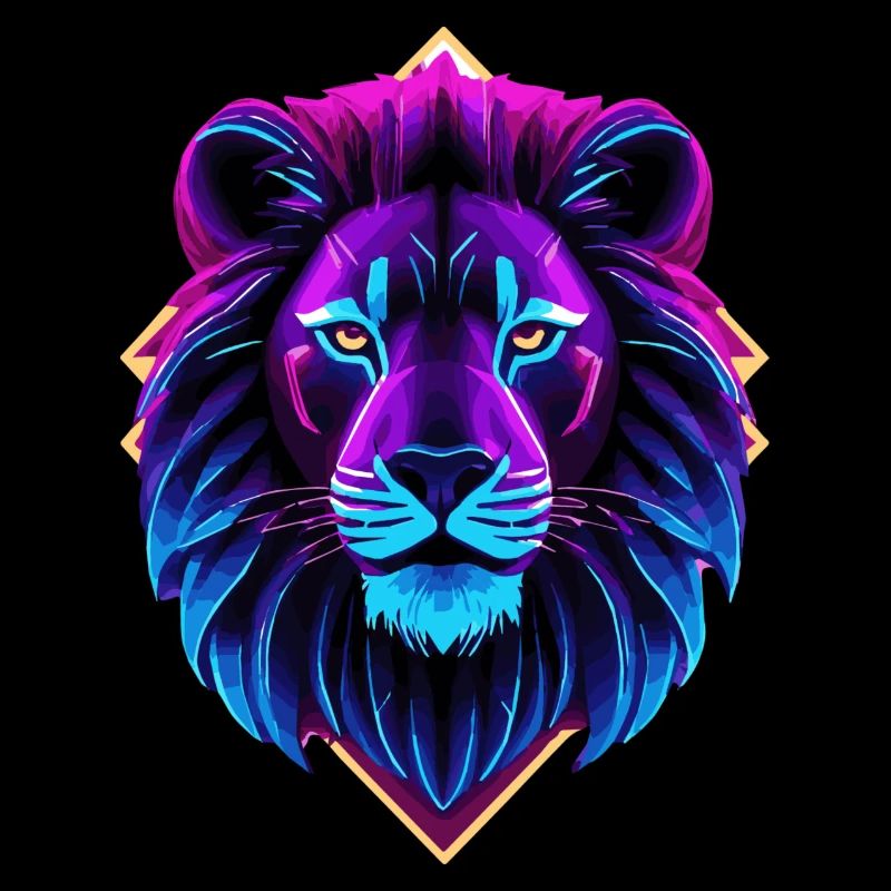 Lion néon