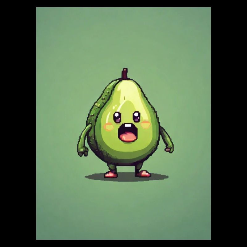 Pixelart Avocado