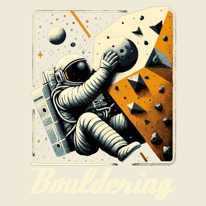 Bouldering Astronaut Spaceman Gift