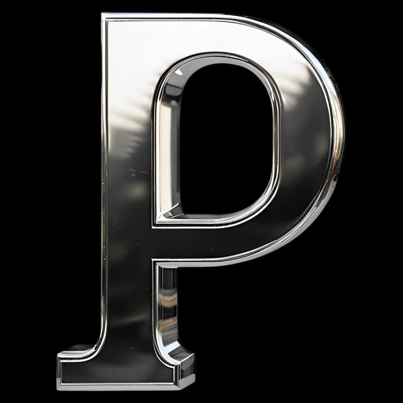 Chrome ,, P " Metallic