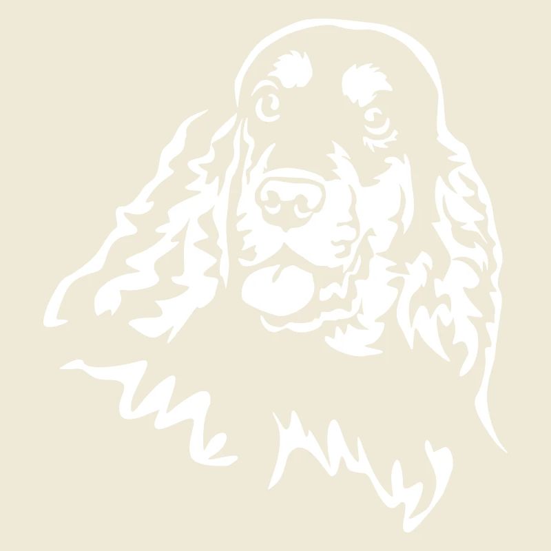 Cocker Spaniel Kopf "Black Edition"