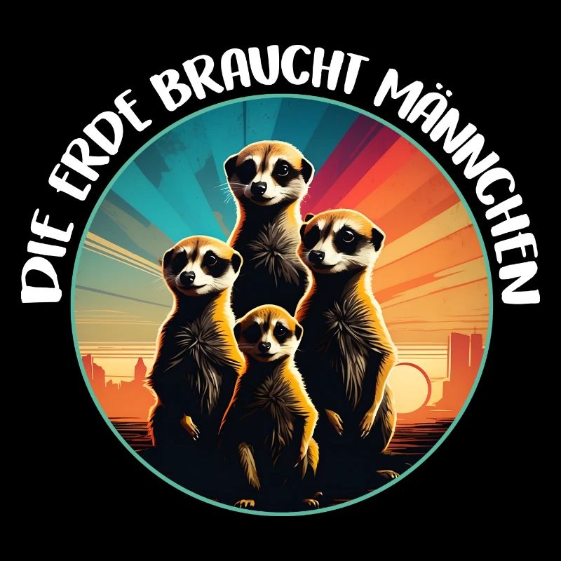 Coole Erdmännchen lustiger Erdmännchenspruch