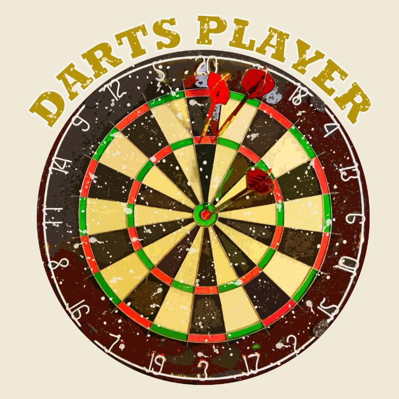 Conception de motif de joueur de fléchettes