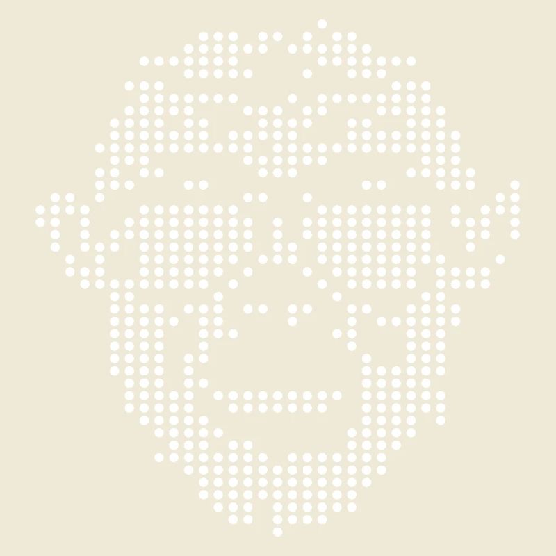 Monkey mit Sunglass Pixel-Design