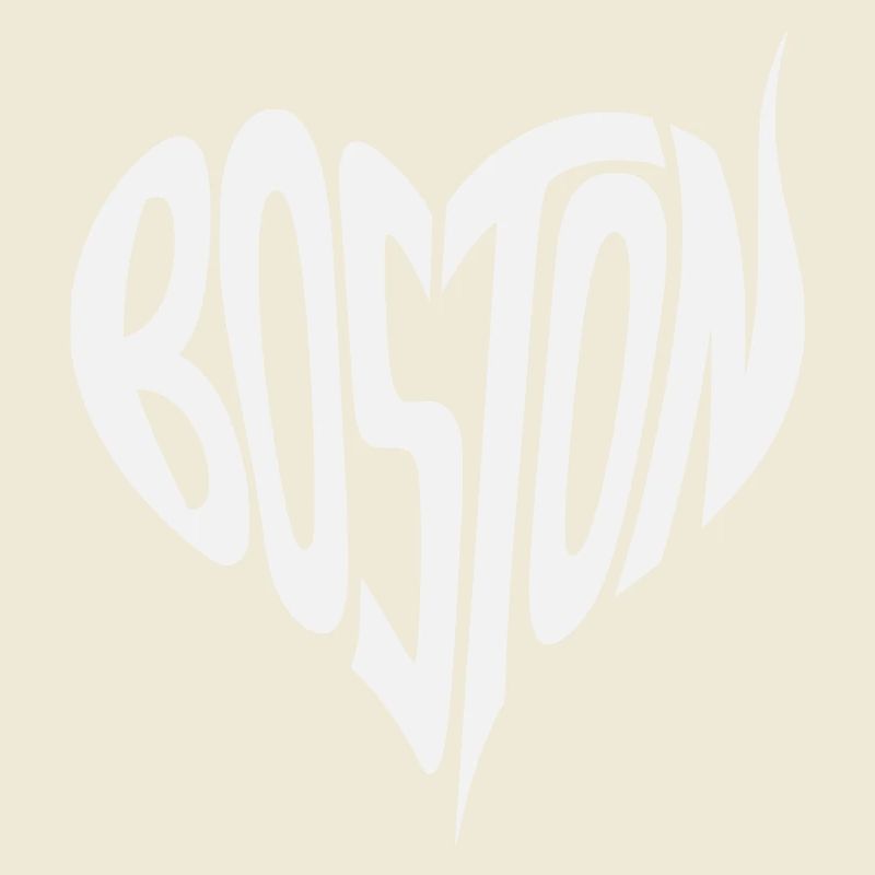 Typographie du cœur de Boston