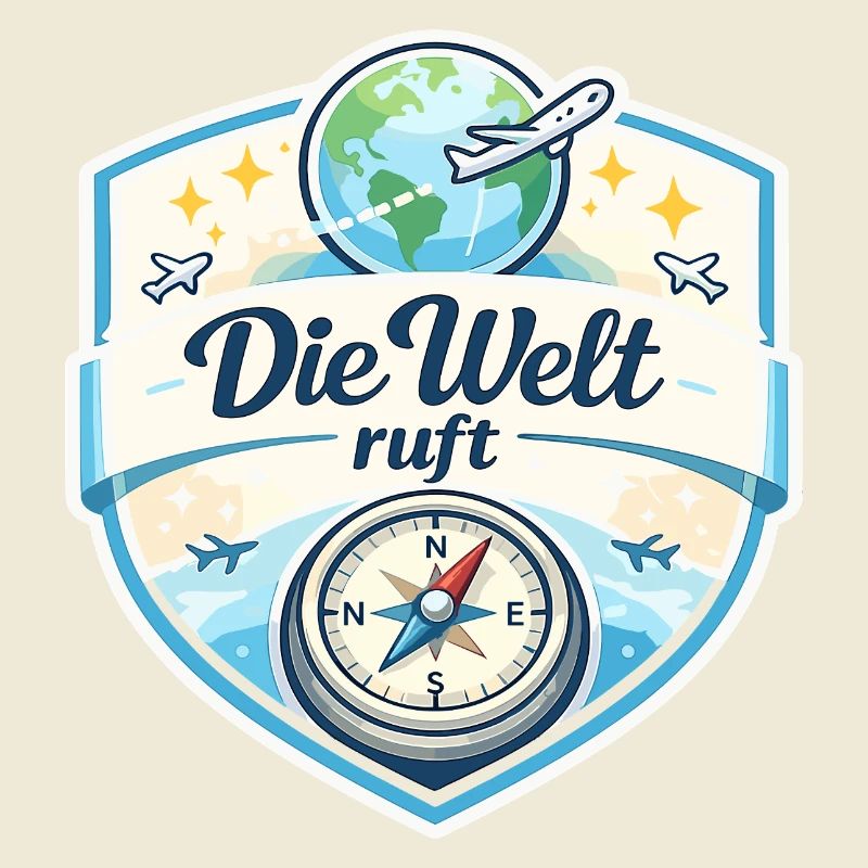 Die Welt ruft Reisepatch