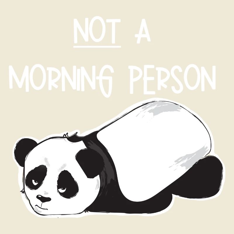 Kein morgendliches Mensch-Grumpy Panda