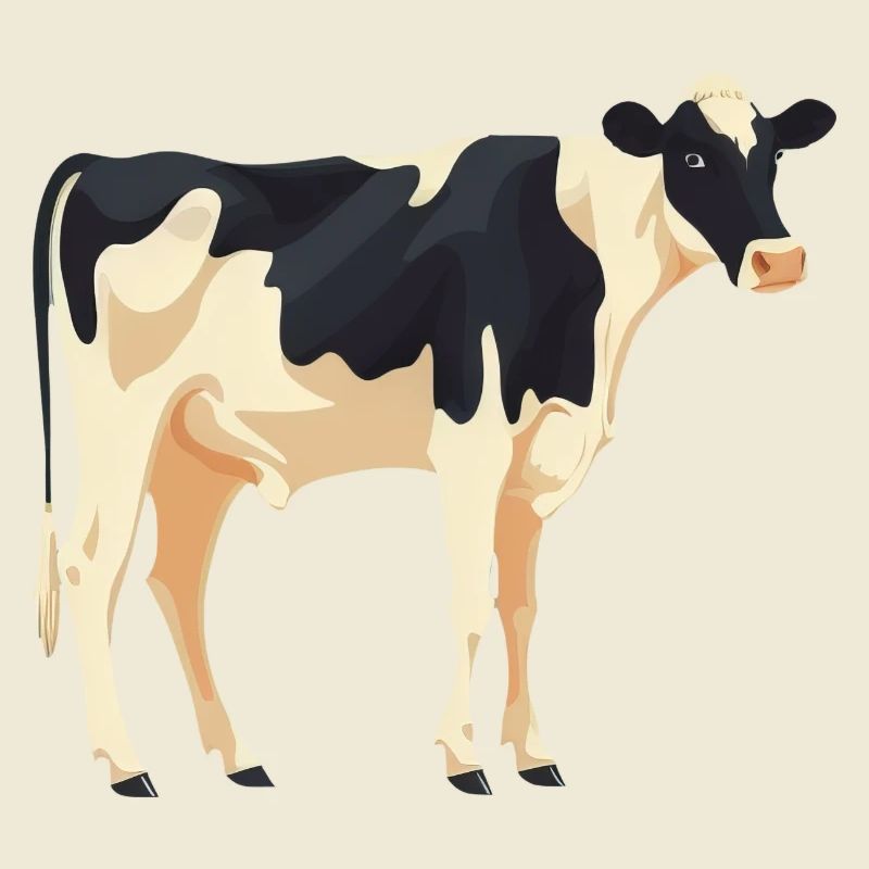 Vache debout - conception simple