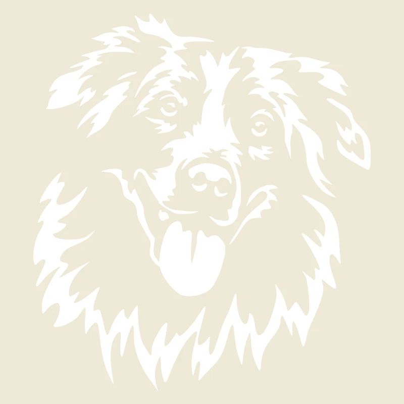 Australian Shepherd Kopf "Black Edition"