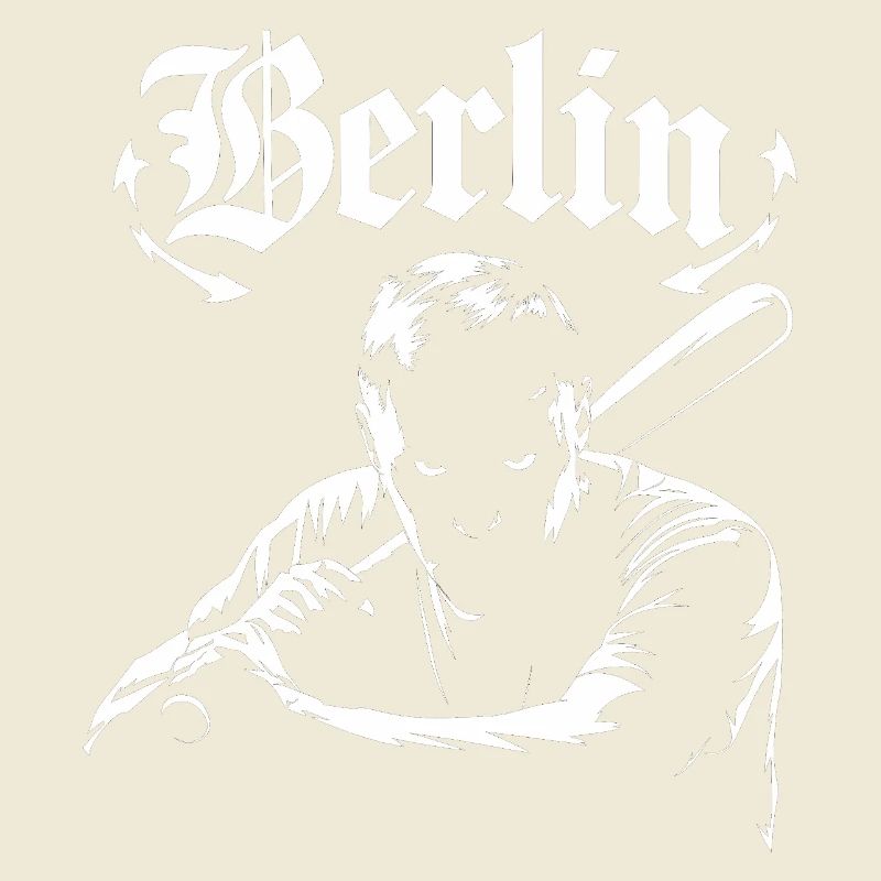 Berlin graphics with shadow effect