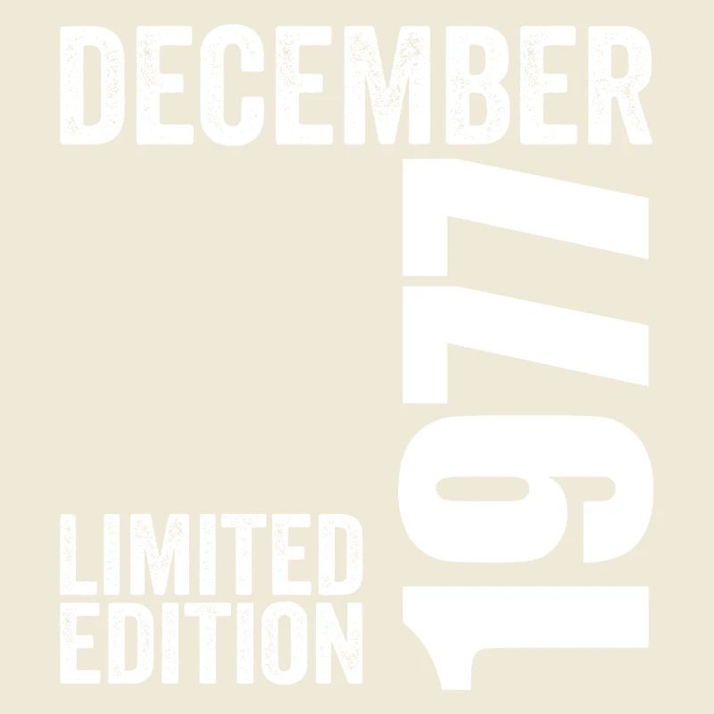 Retro Geburtstagsgeschenk - Dezember 1977