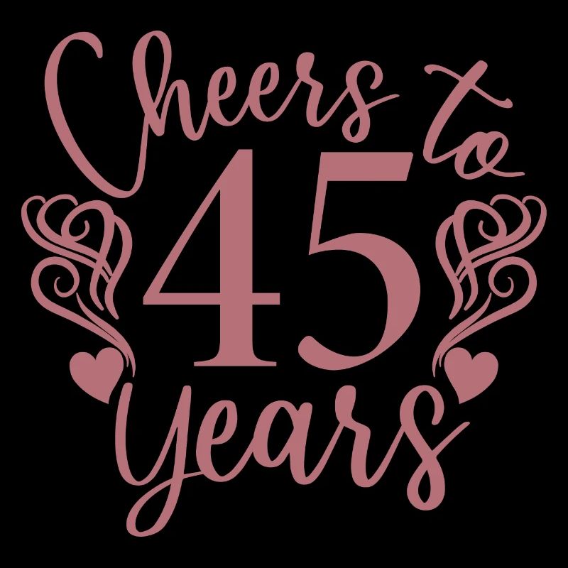 Vive le 45e anniversaire de 45 ans