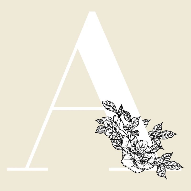 Buchstabe A Blume
