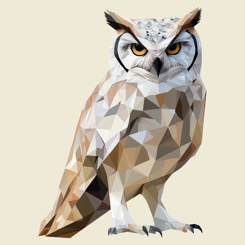 Low Poly Owl – un design moderne pour les petits malins