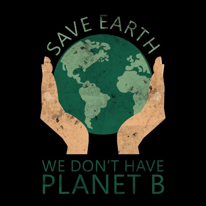 Umweltbewusstes Earth-Design mit Händen