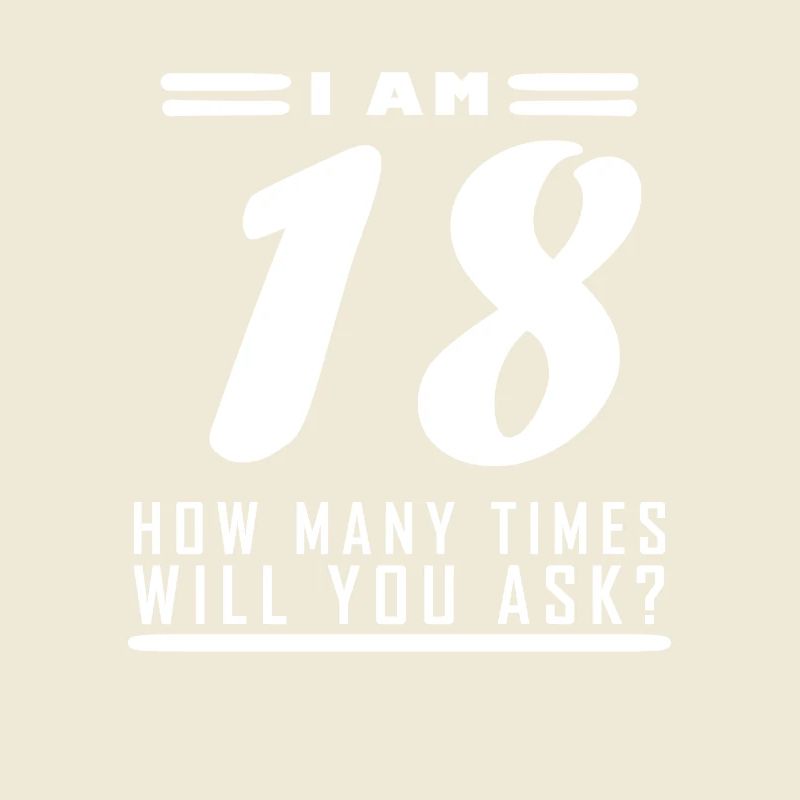 Ich bin 18 – 18. Geburtstag Geschenk