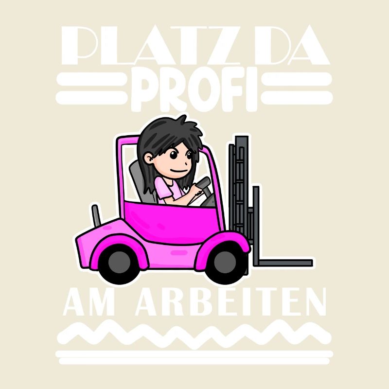 Staplerfahrerin Gabelstapler Lager Logistik Damen