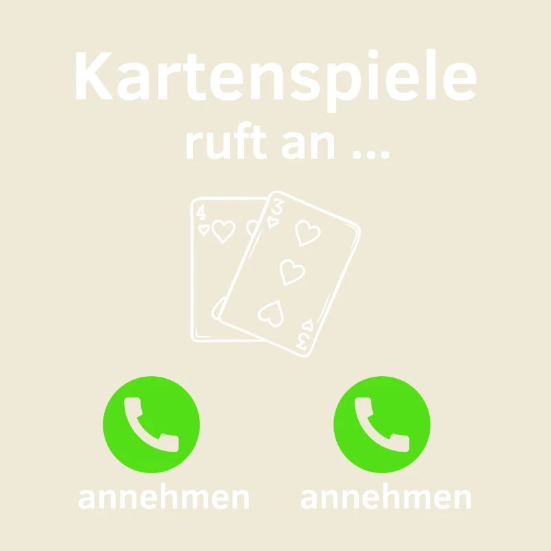 Kartenspiele ruft an - annehmen oder annehmen?