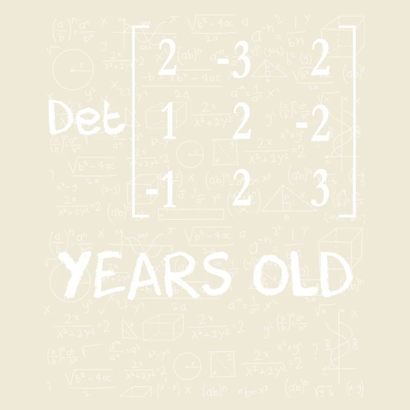 31st birthday 31 years matte matrix determinant