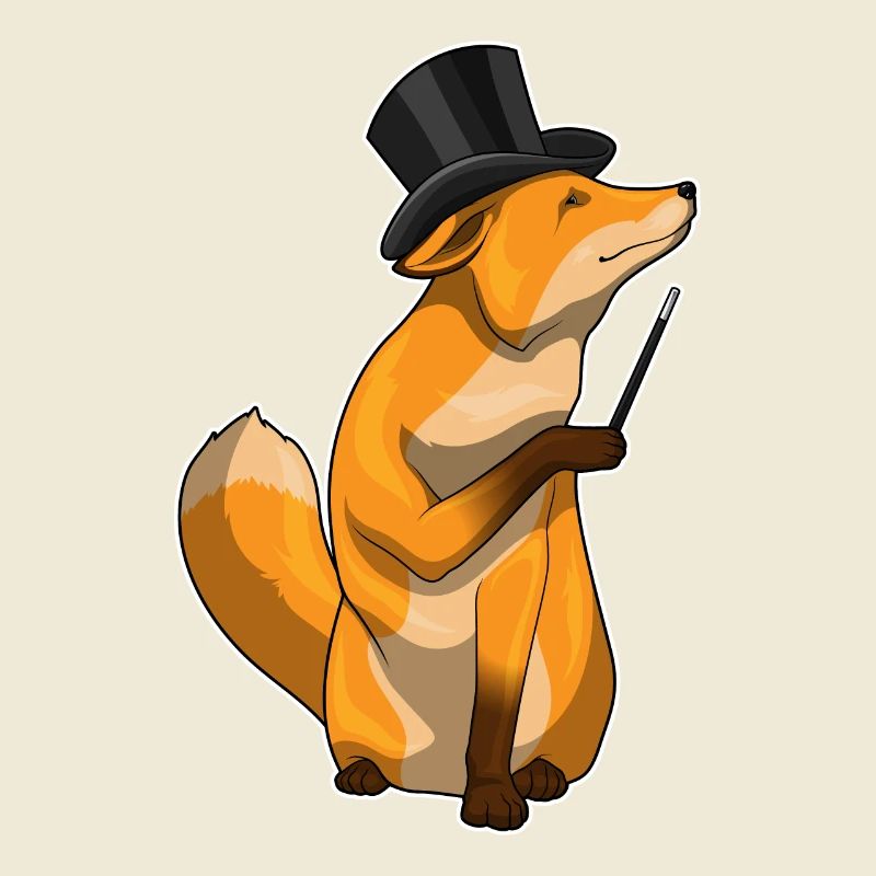 Fuchs Zauberer Zauberstab