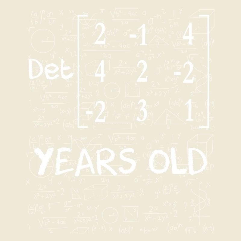 80th birthday 80 years matrix determinant