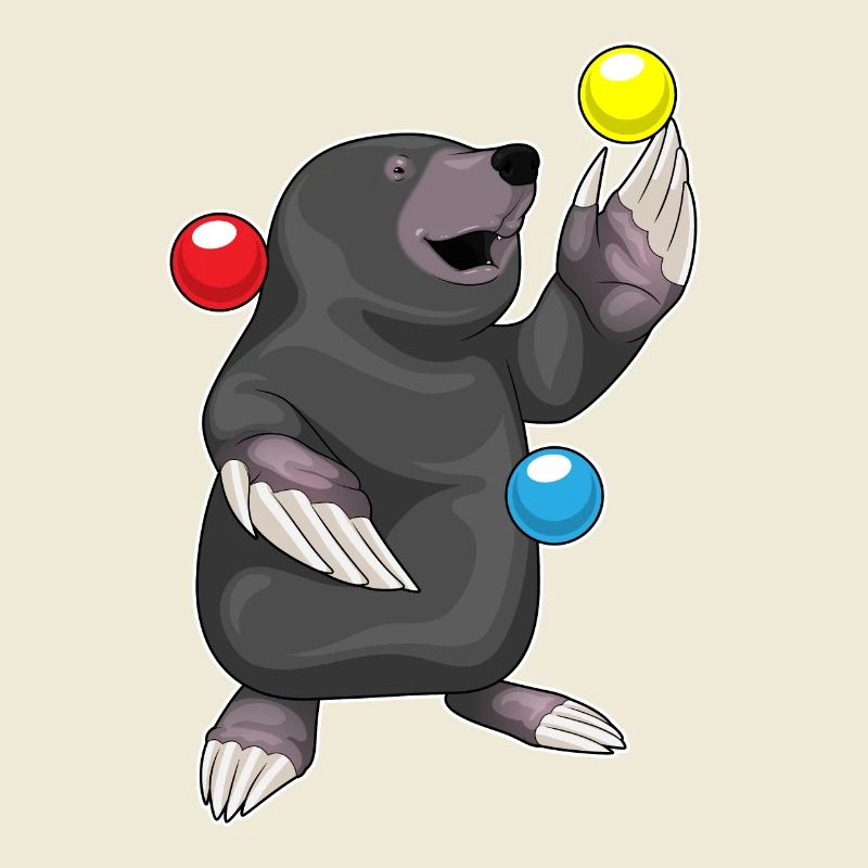 Mole Juggler Juggling