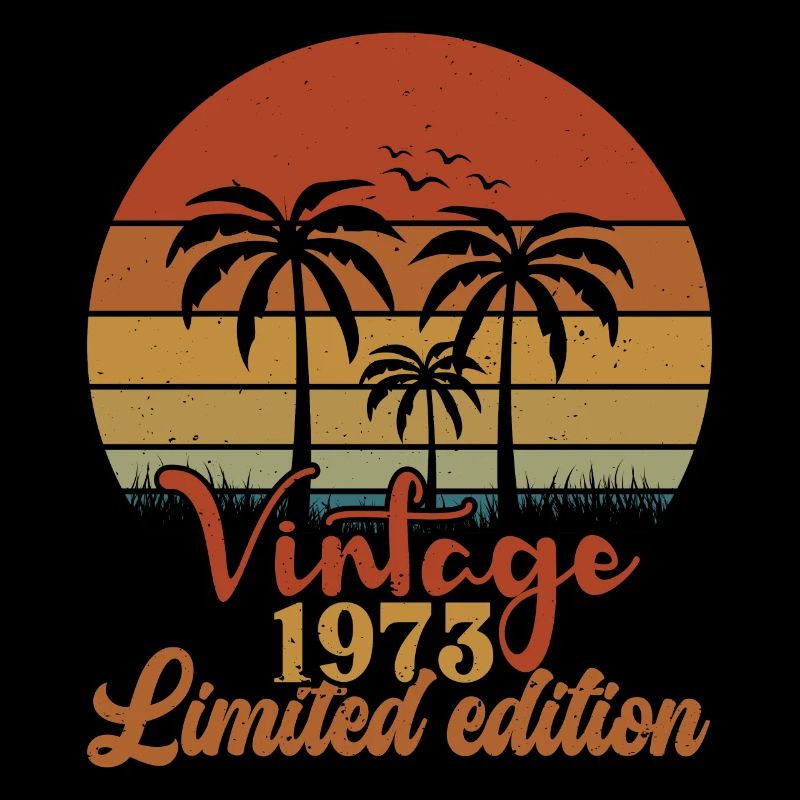 Vintage Tropical Landscape 1973