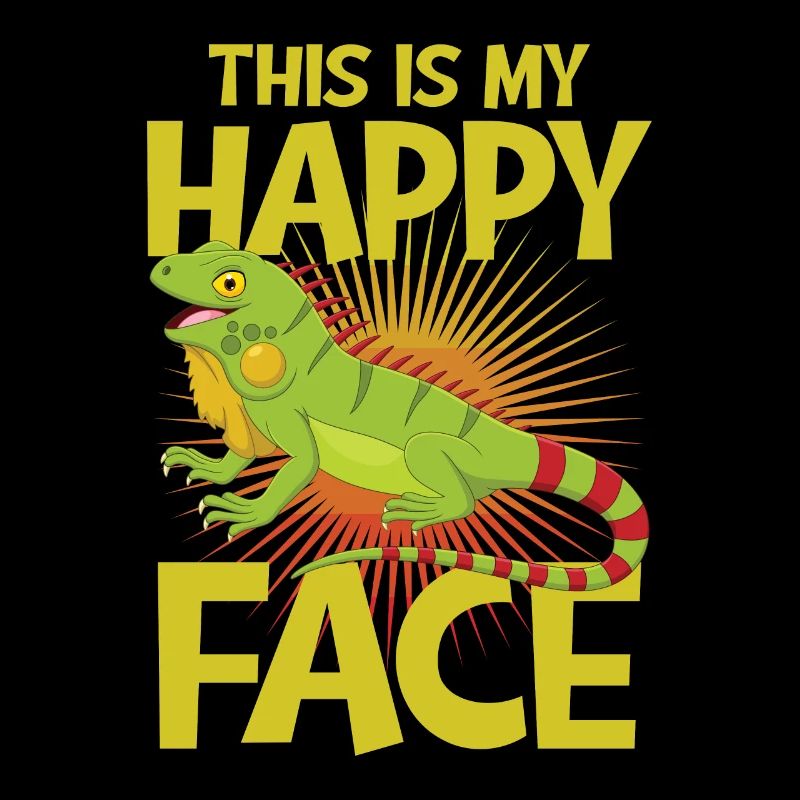 This is my happy face iguana