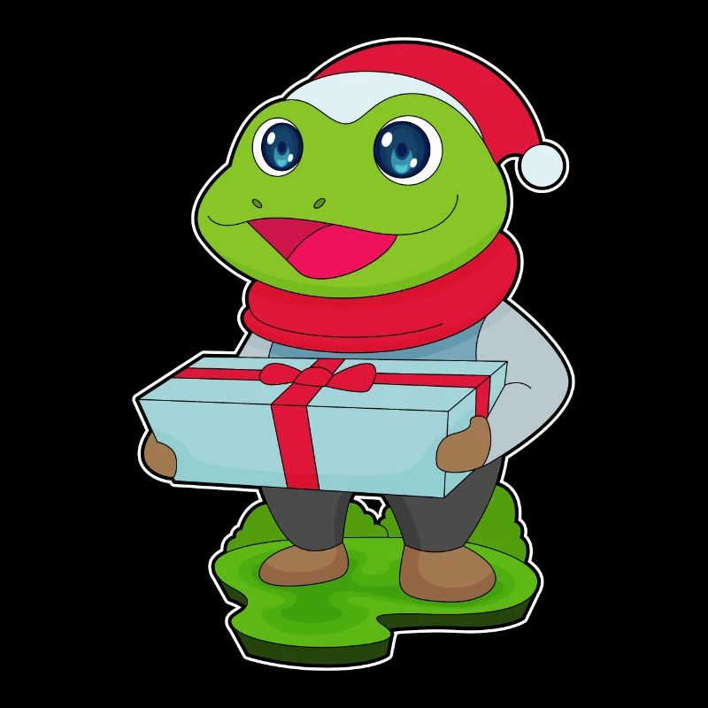 Frog Christmas Package