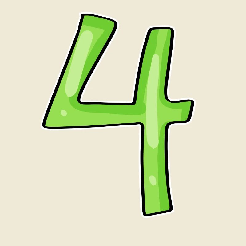 4 - Vier Grün