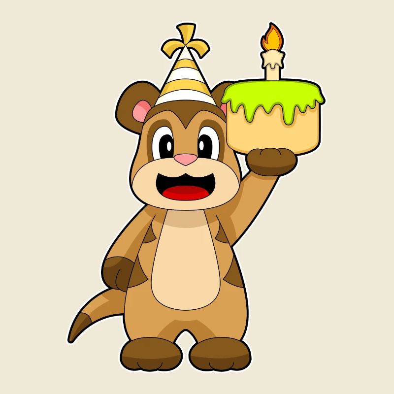 Gâteau d’anniversaire de suricate